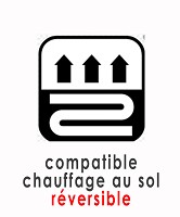 Parquet compatible chauffage sol réversible